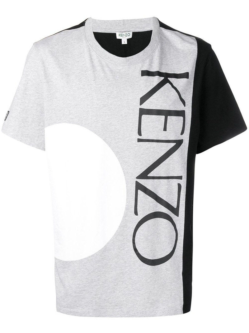 logo colour-block T-shirt 1