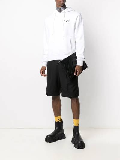 Off-White contrasting logo hoodie outlook