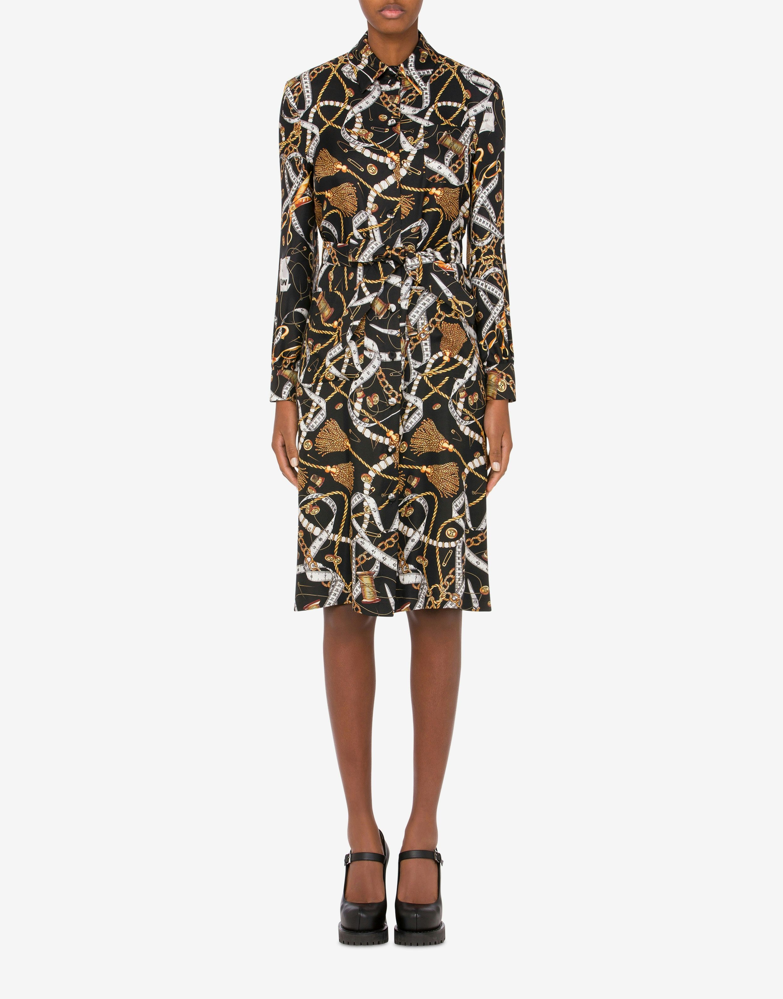 ALLOVER SARTORIAL SILK TWILL DRESS - 2