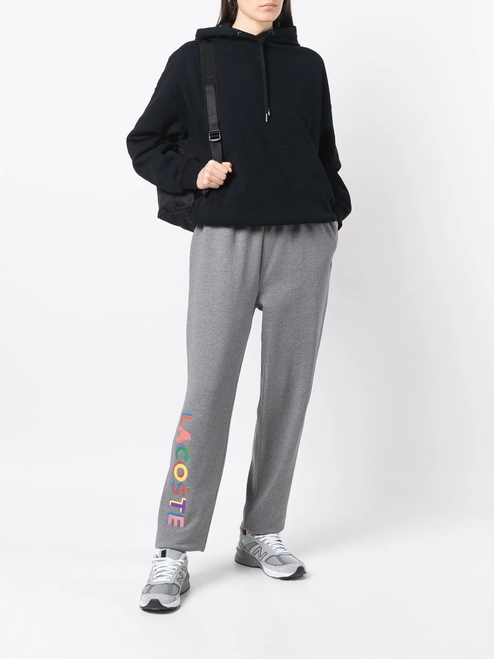 logo-print cotton sweatpants - 3