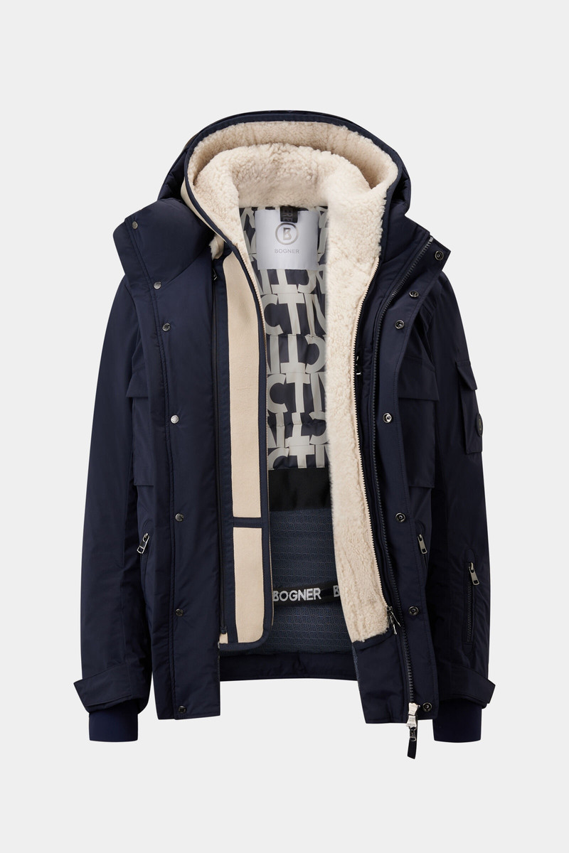 BOGNER Arne Down ski jacket in Navy blue outlook