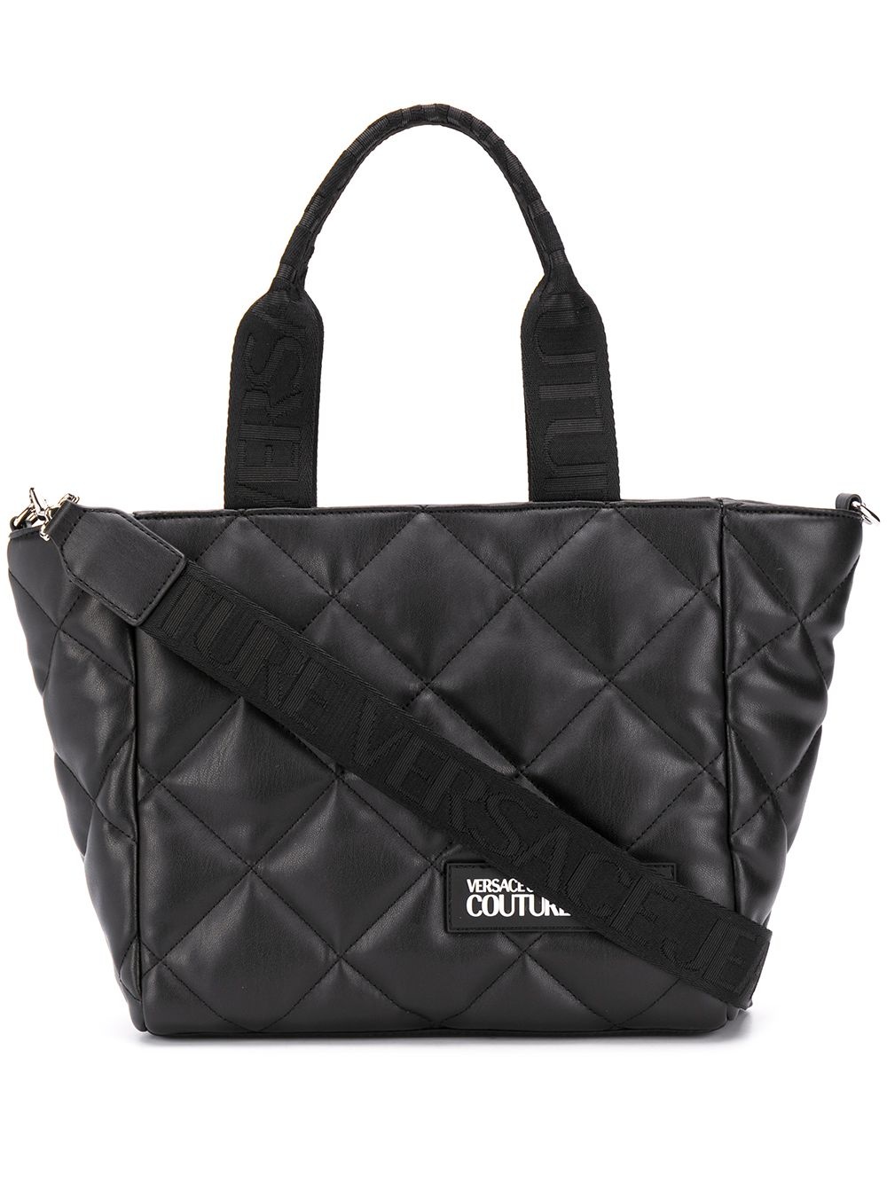 diamond quilted tote bag - 1