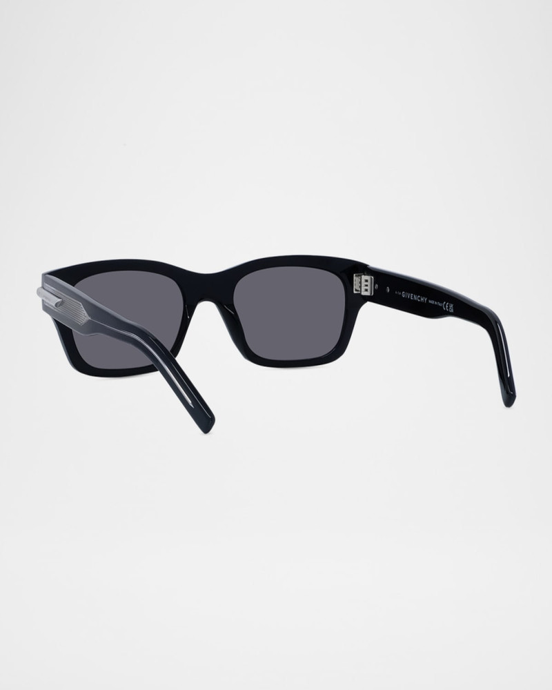 Givenchy Men's GV One Acetate and Nylon Rectangle Sunglasses outlook