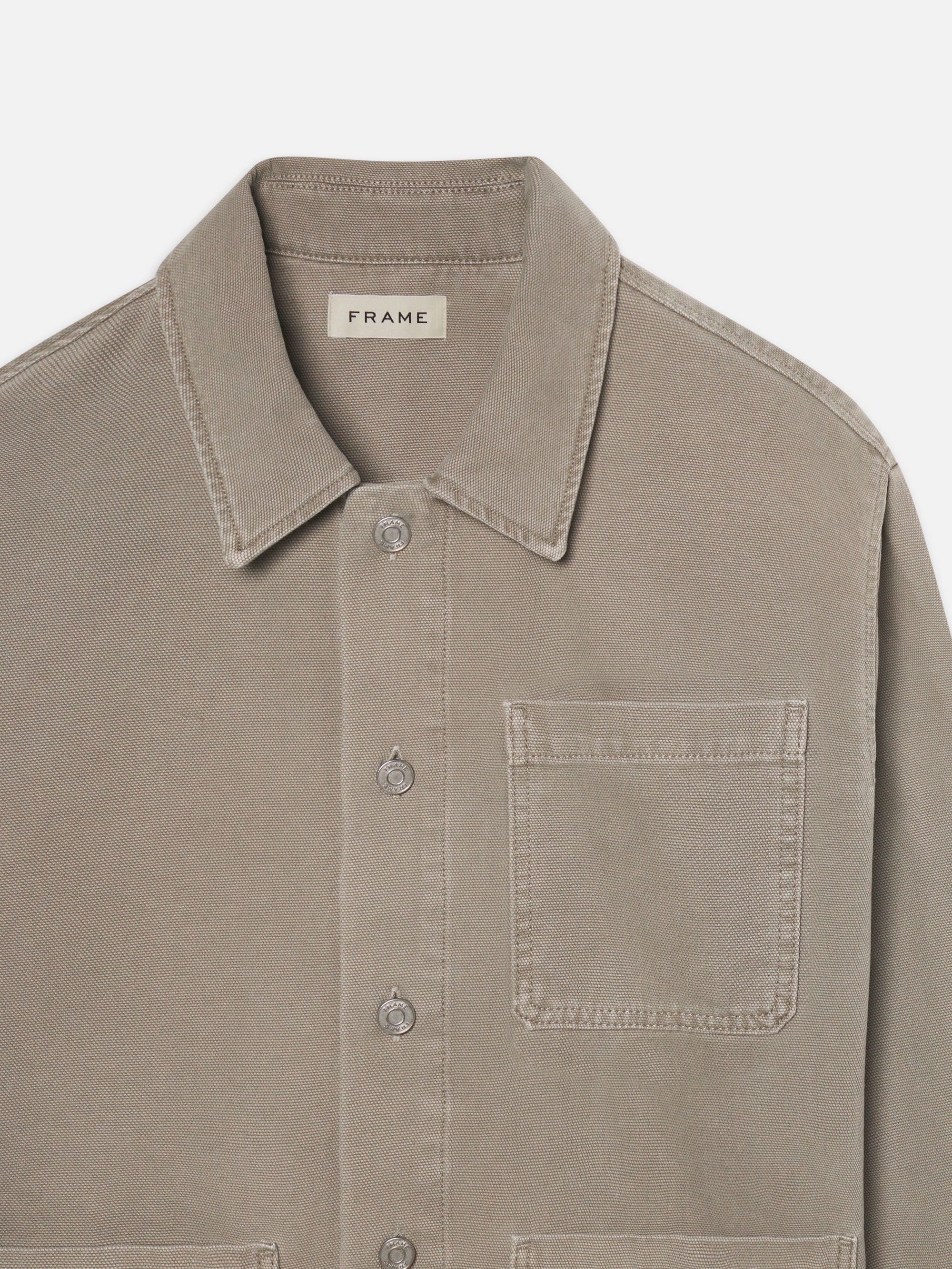 Canvas Chore Coat in Vintage Khaki - 2