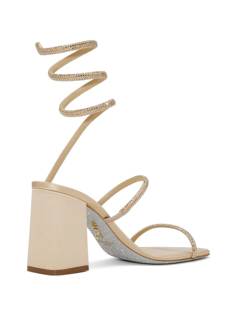 Cleo crystal-embellished spiral-strap sandals 3