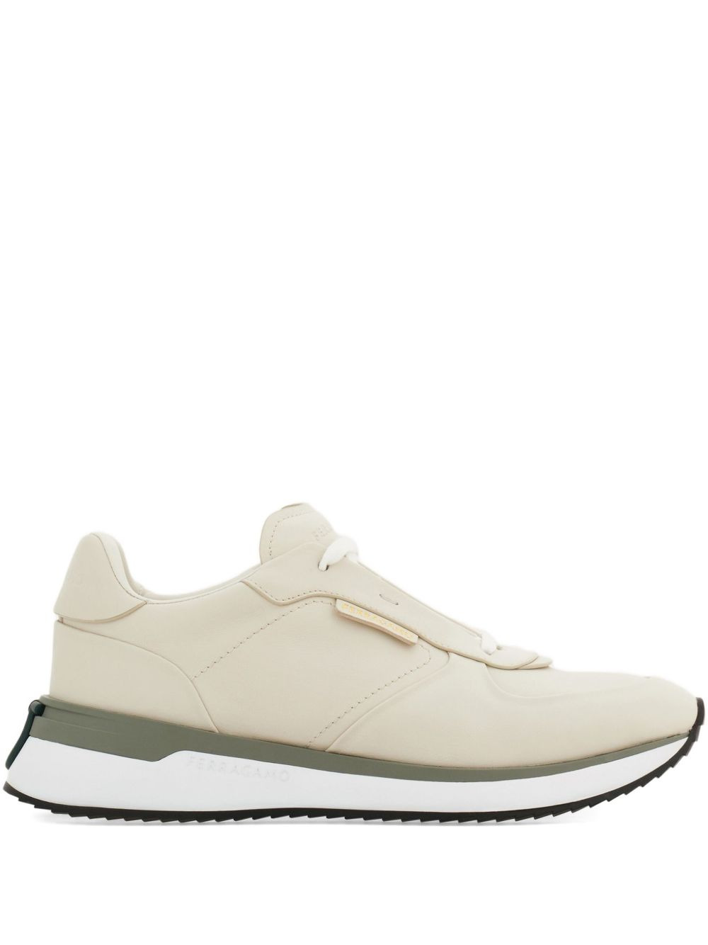 Gancini-detail low-top sneakers - 1