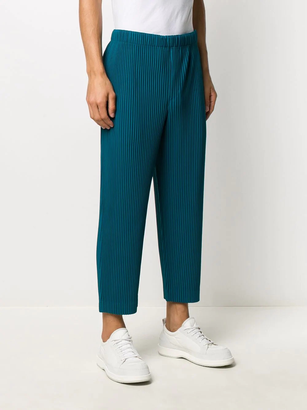 cropped pleated trousers - 3