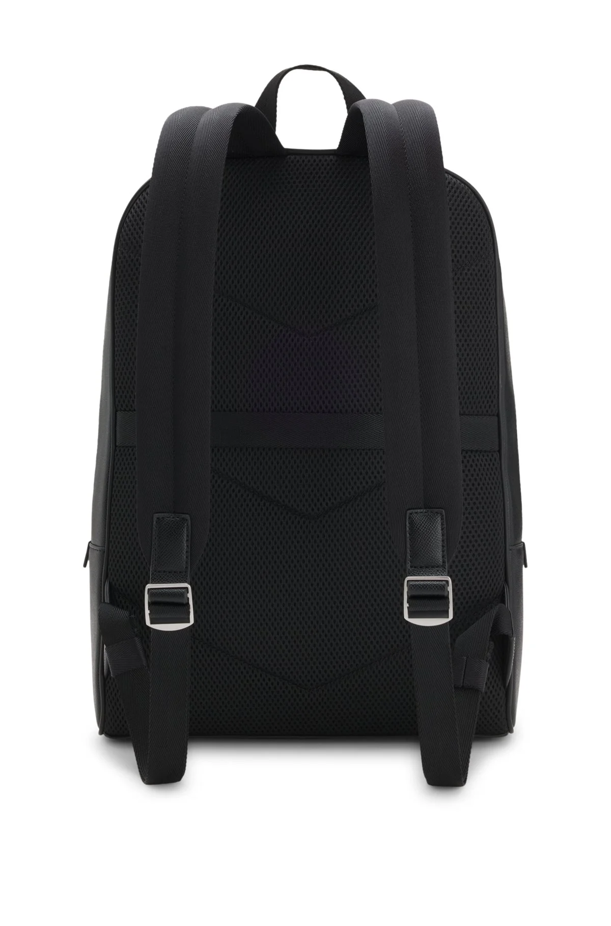 BACKPACK WITH SILVER-TONE TRIMS - 1