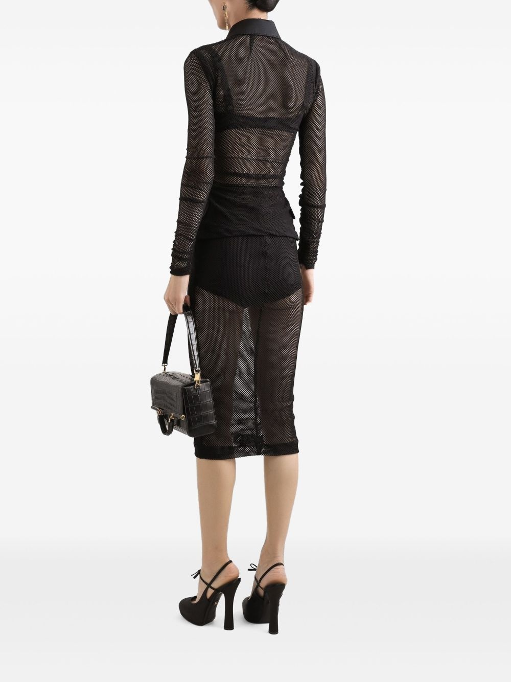 mesh midi skirt - 3