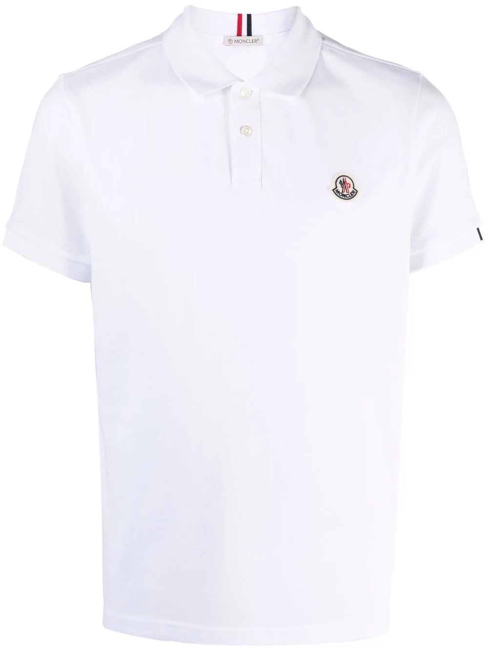 logo-patch short-sleeve polo shirt - 1