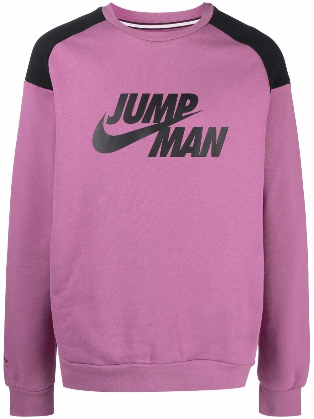 Jumpman logo-print fleece sweatshirt - 1