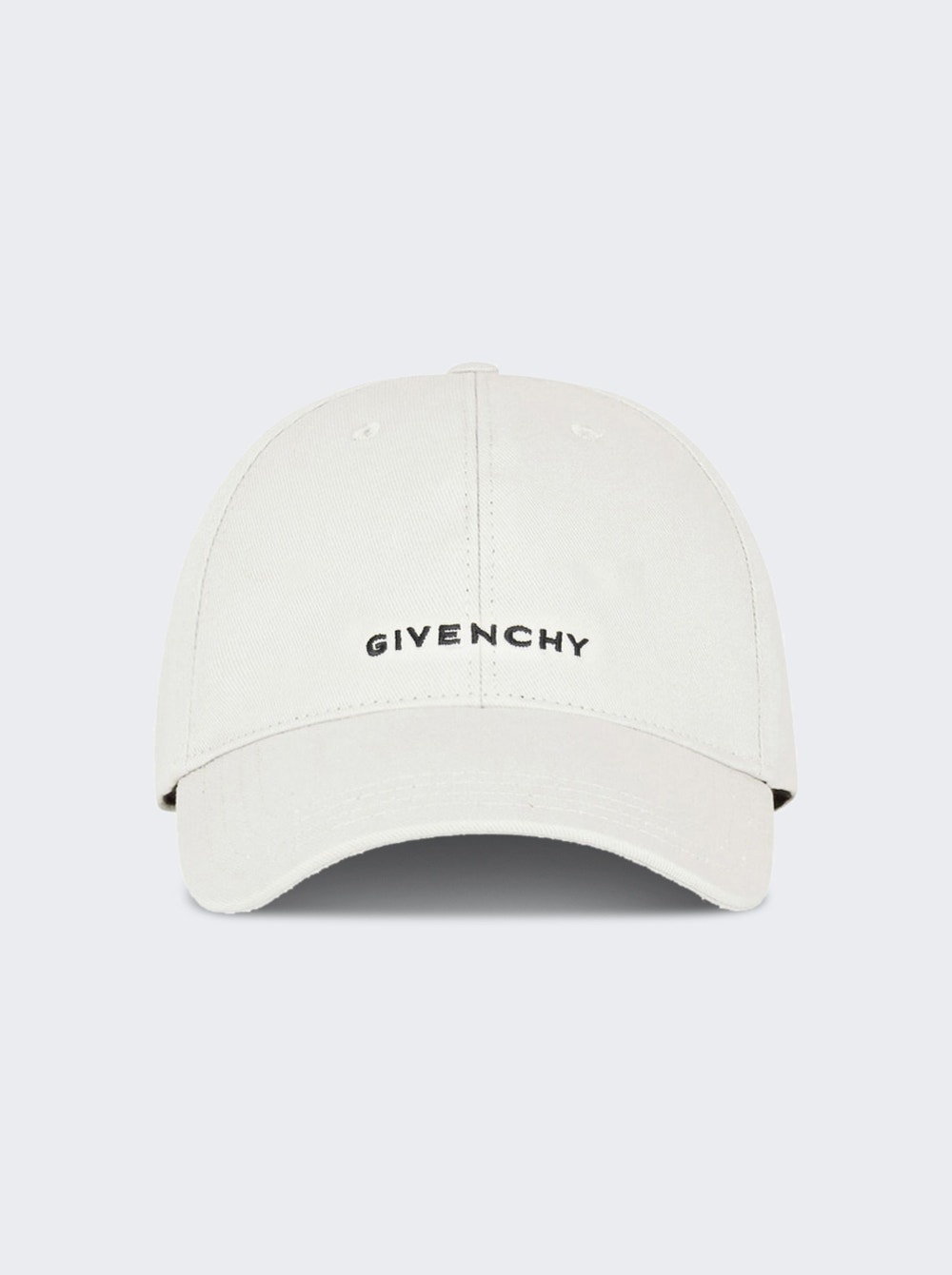 Embroidered Logo Curved Baseball Cap White - 1