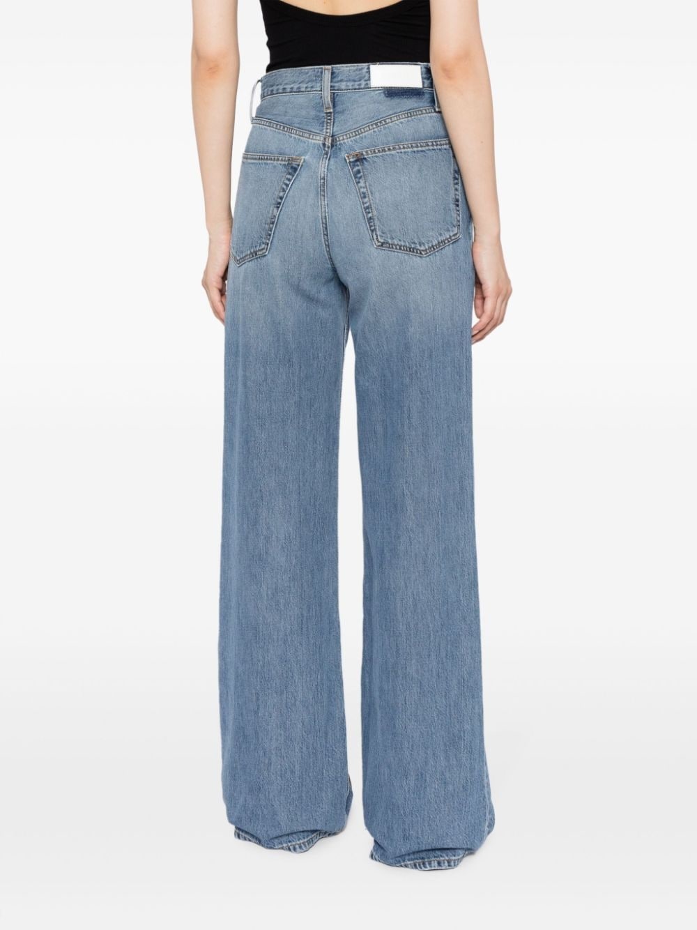 high-rise wide-leg jeans - 4