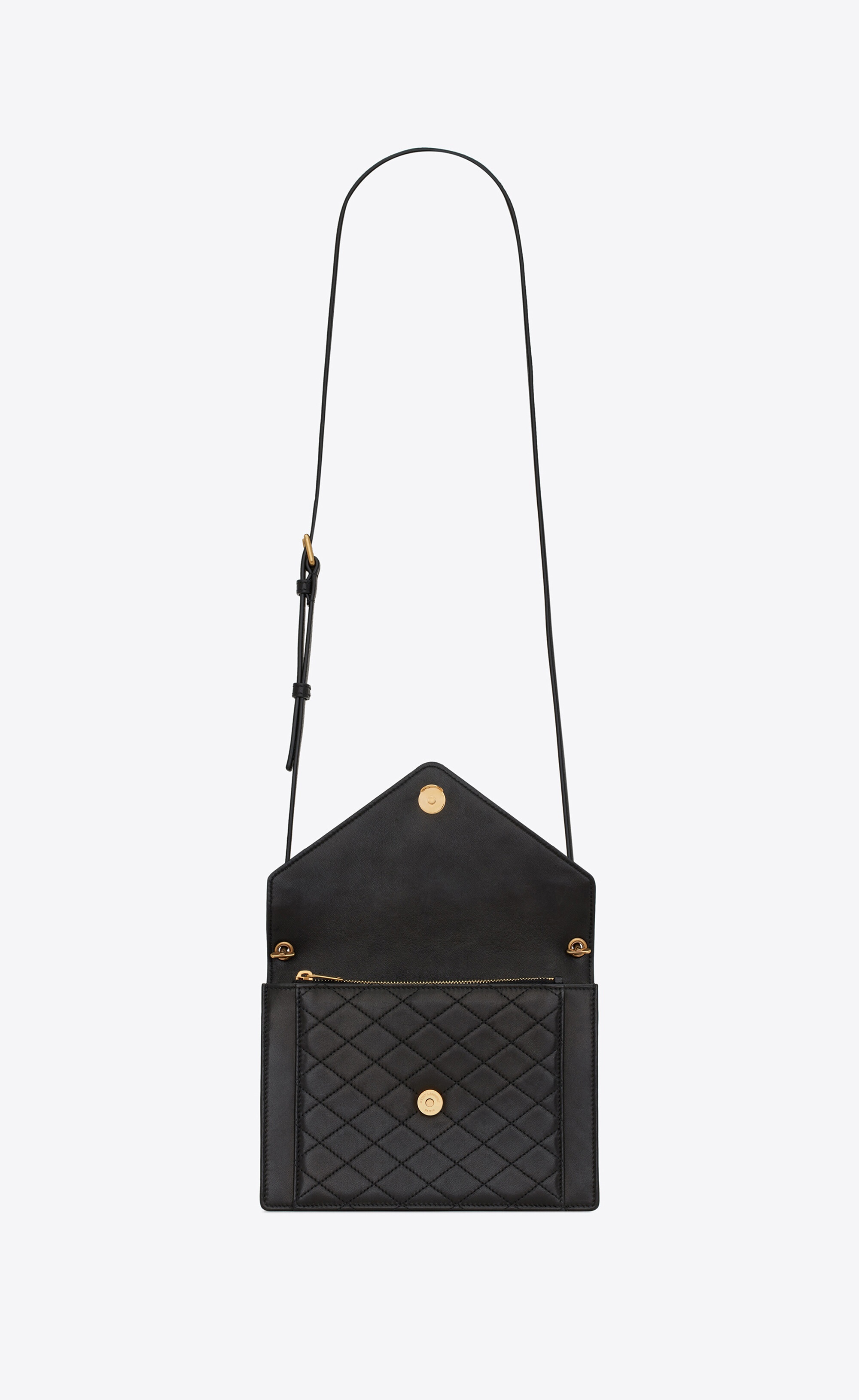 SAINT LAURENT gaby mini satchel in quilted lambskin