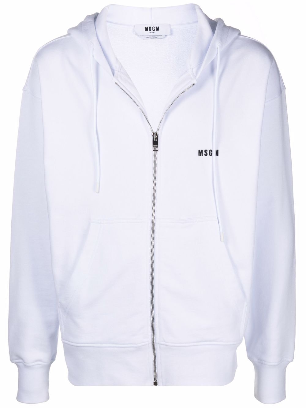 logo-print zip-up hoodie - 1