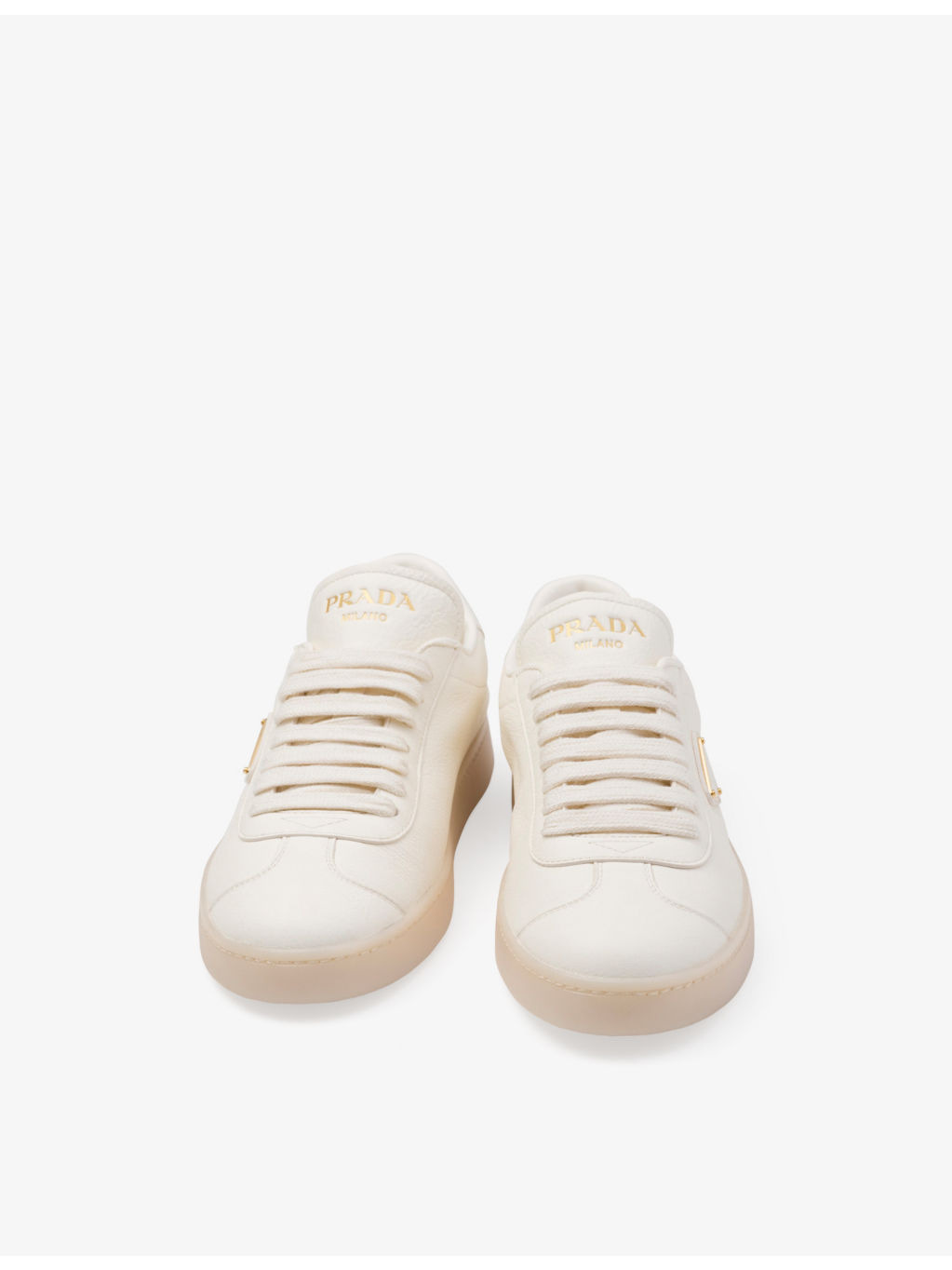 Brand-patch leather low-top trainers - 6