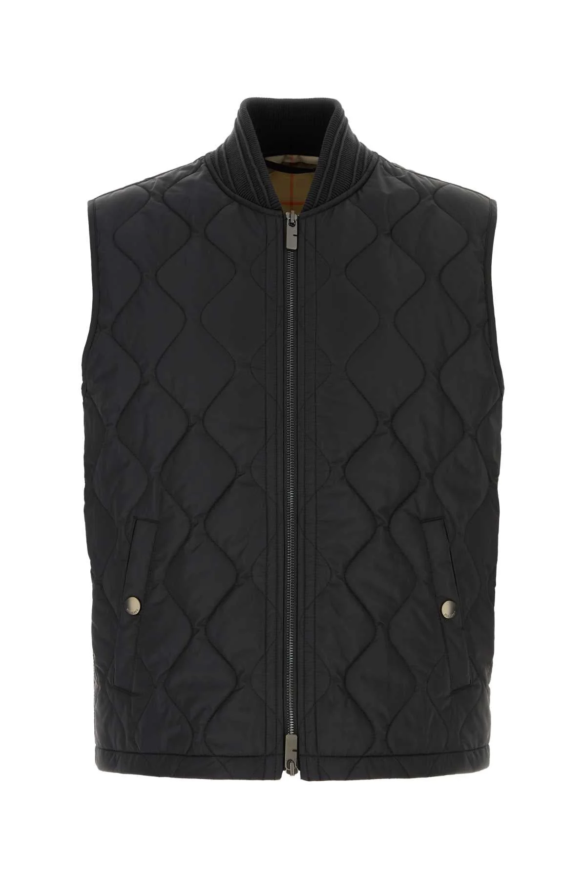 Burberry Men Black Nylon Vest - 1