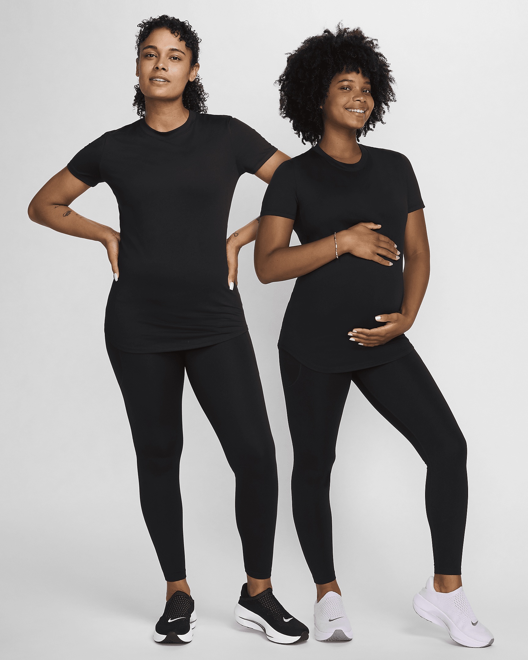 Nike (M) One Women's Dri-FIT Slim-Fit Short-Sleeve Top (Maternity) - 6