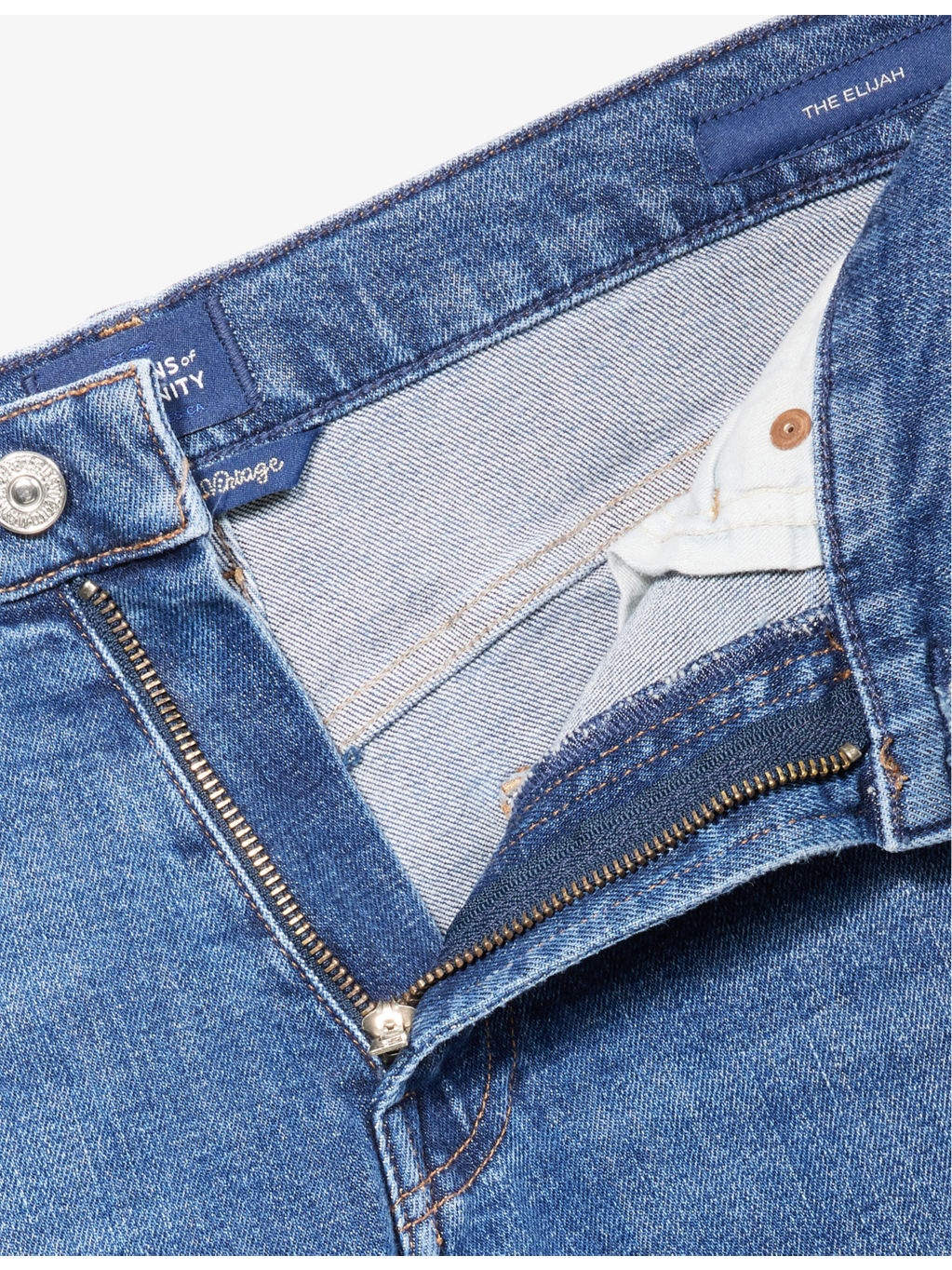 Elijah five-pockets straight-leg relaxed-fit stretch-regenerative-denim jeans - 7