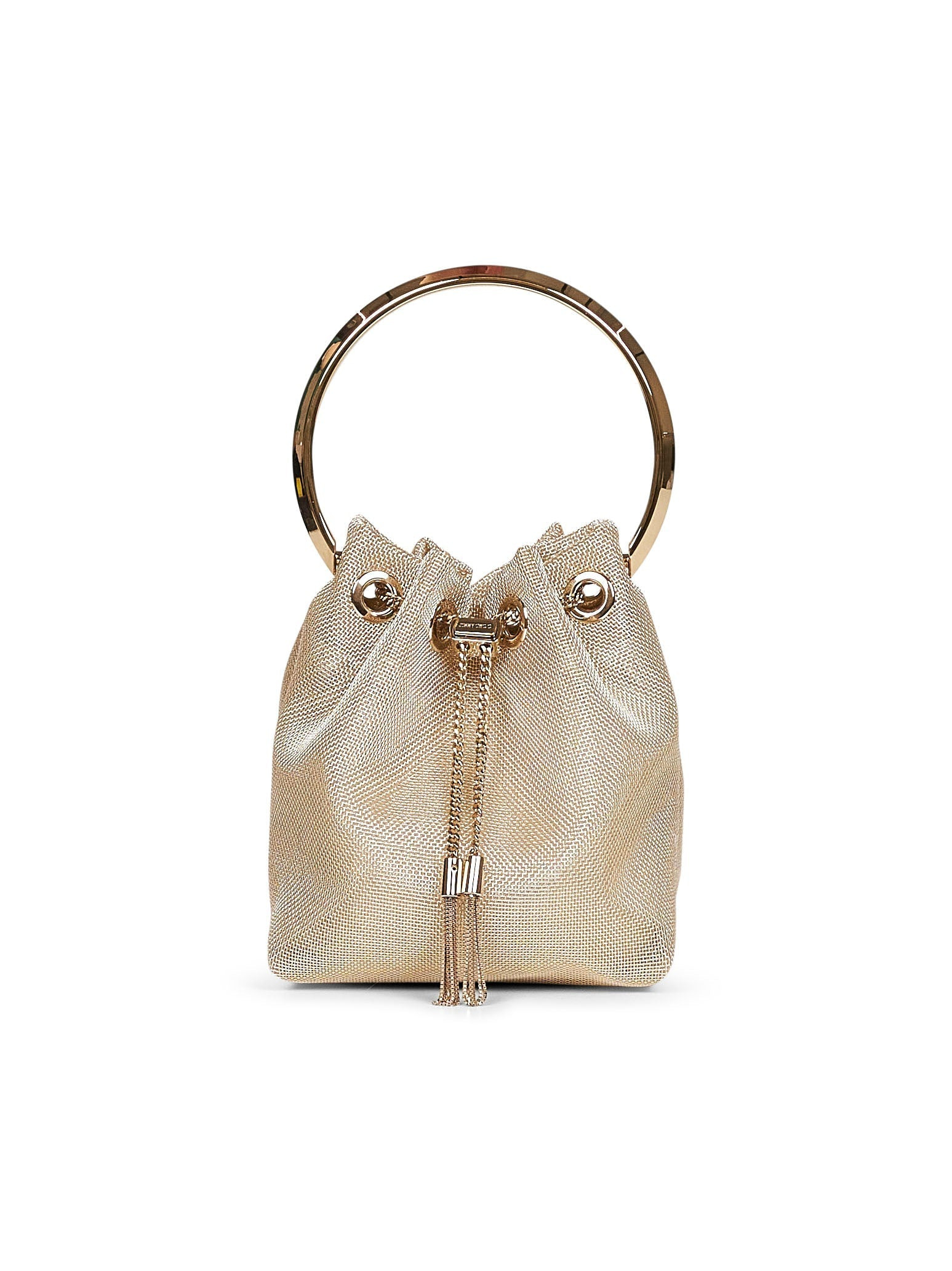Jimmy Choo Women Champagne Bon Bon Bucket Bag - 1
