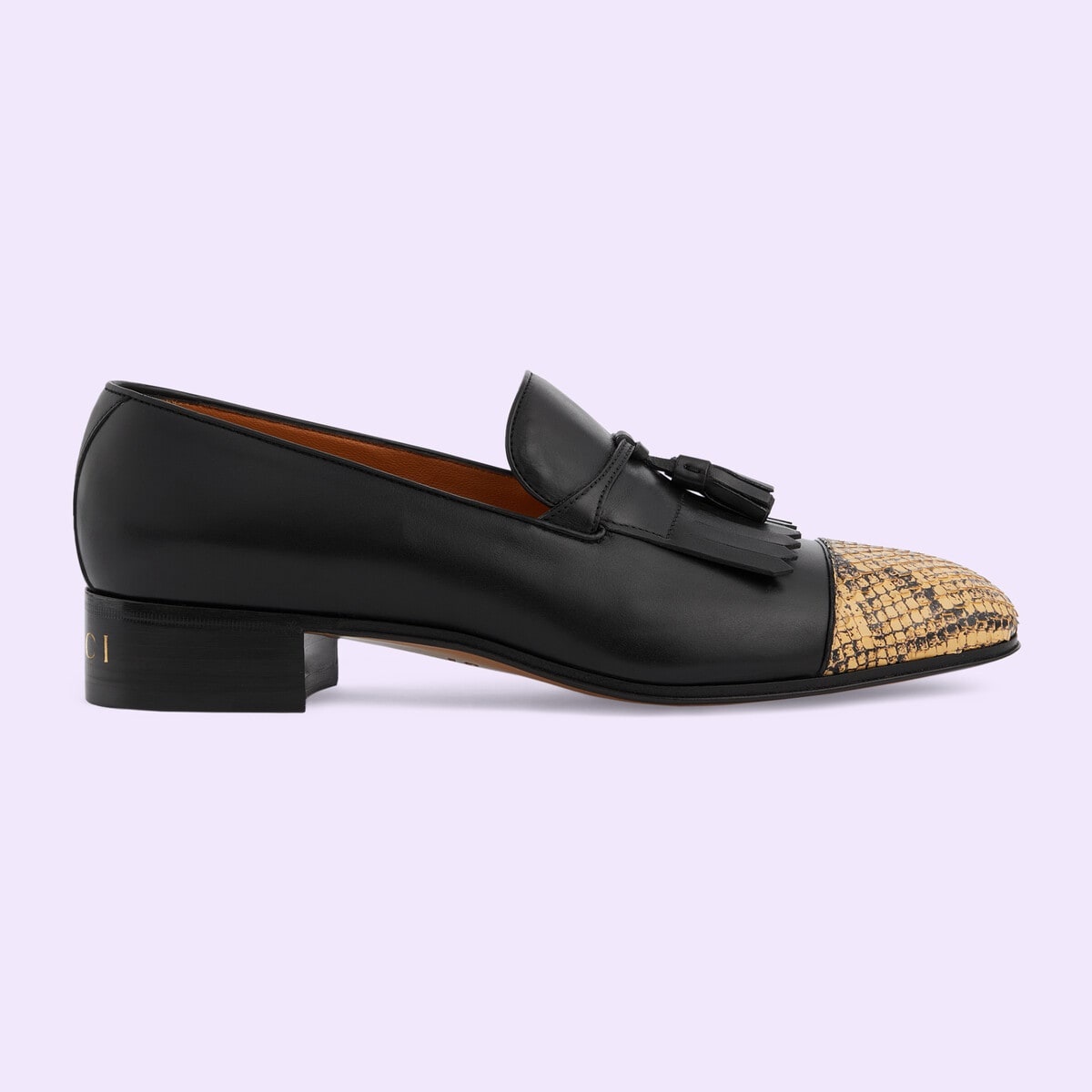 Men's anaconda loafer with tassel - 1