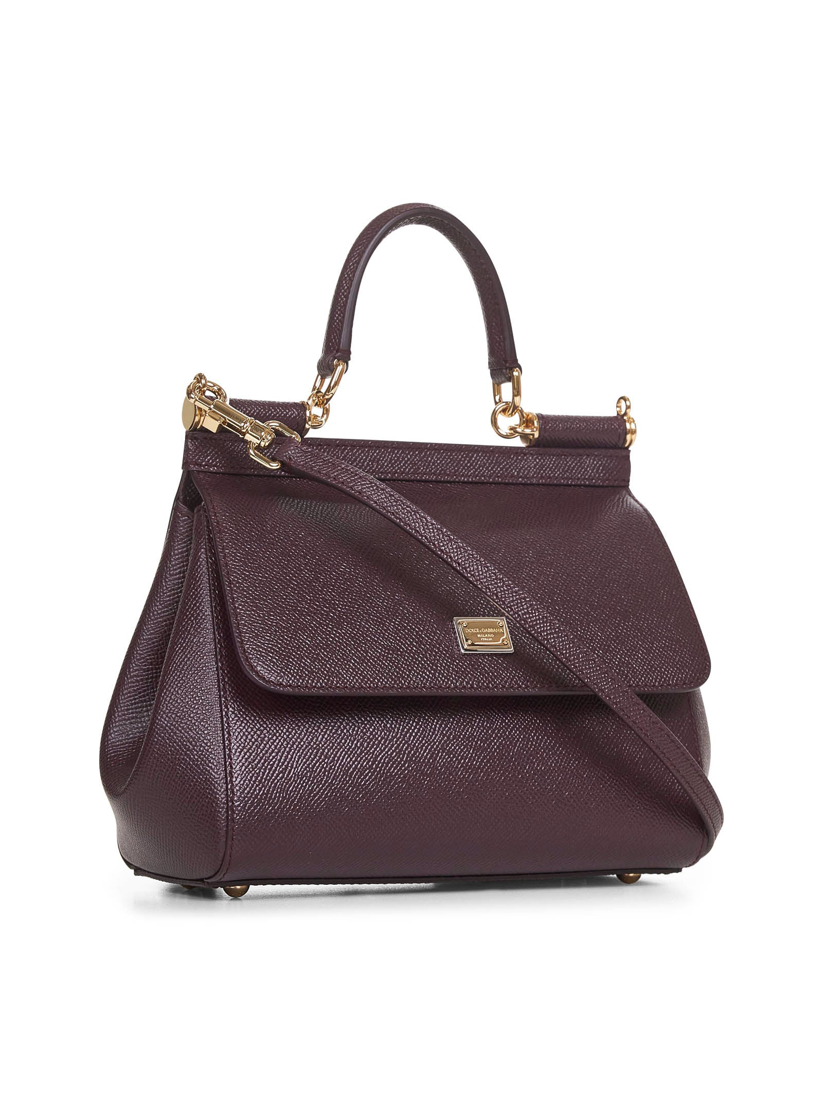 Burgundy medium Sicily handbag - 2