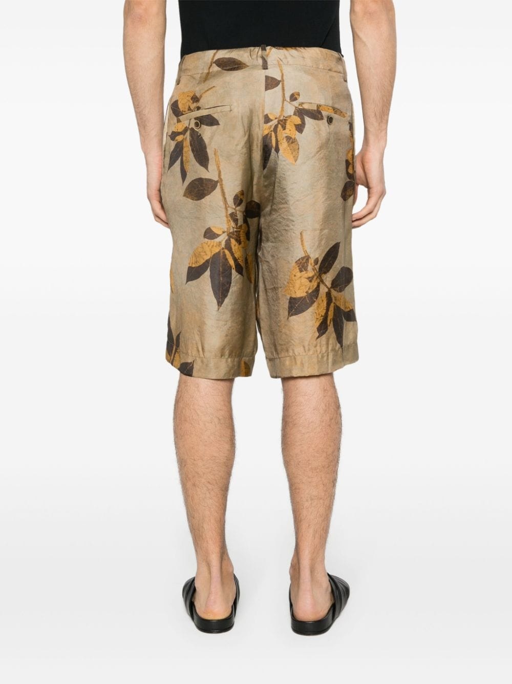 branches-print shorts - 4