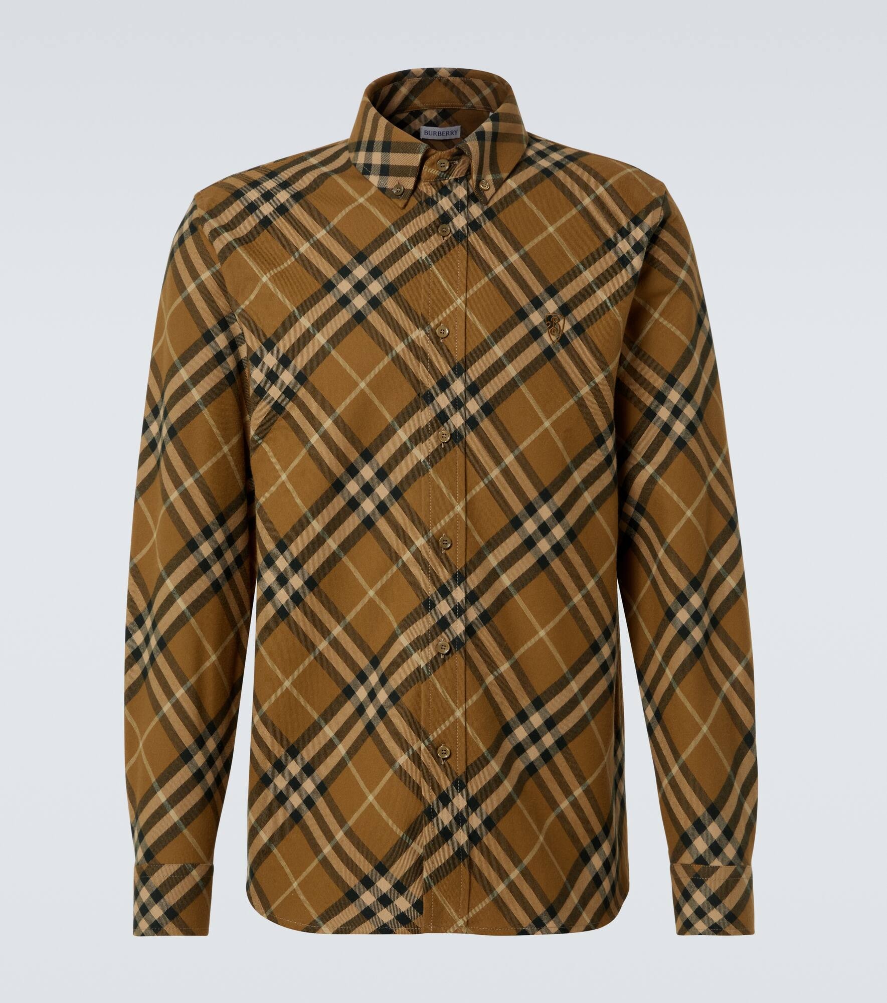 Burberry Check cotton twill T-shirt - 1