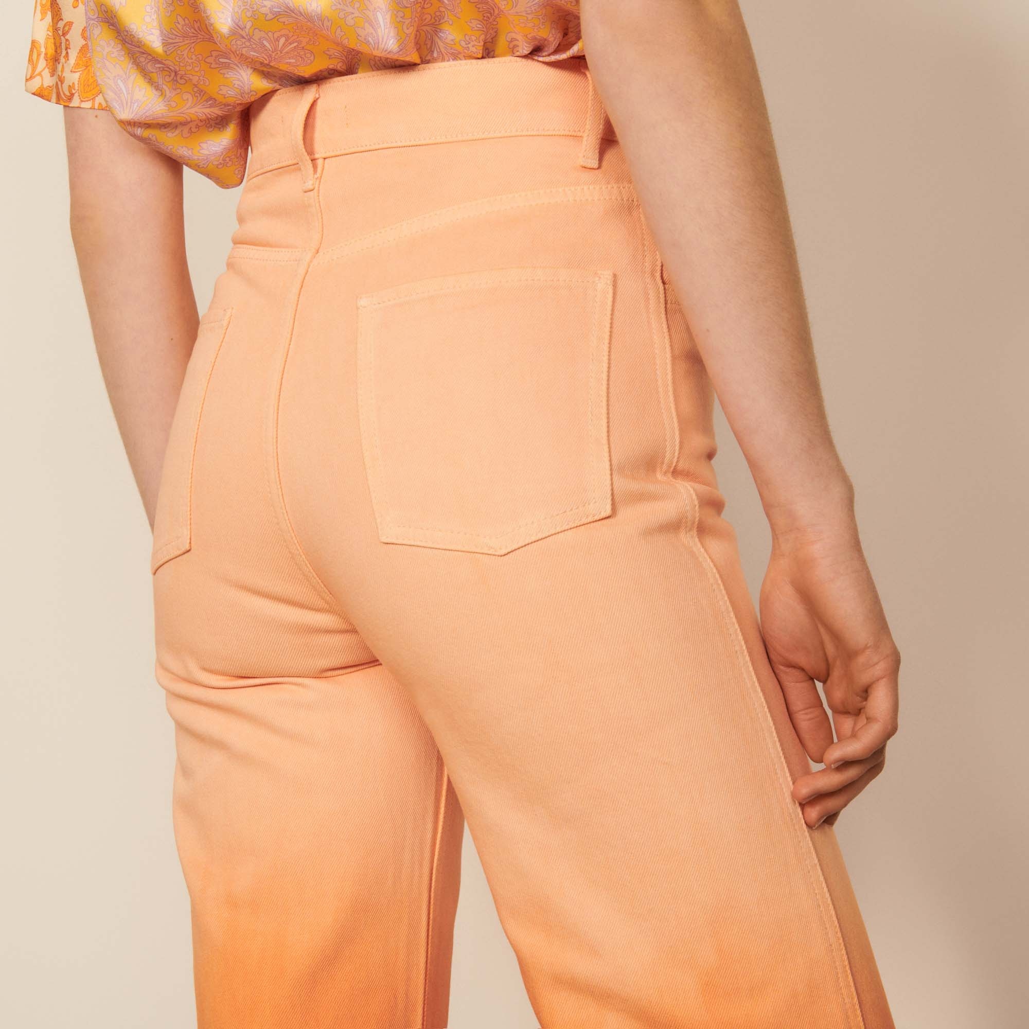 Straight-leg gradient-effect jeans - 5