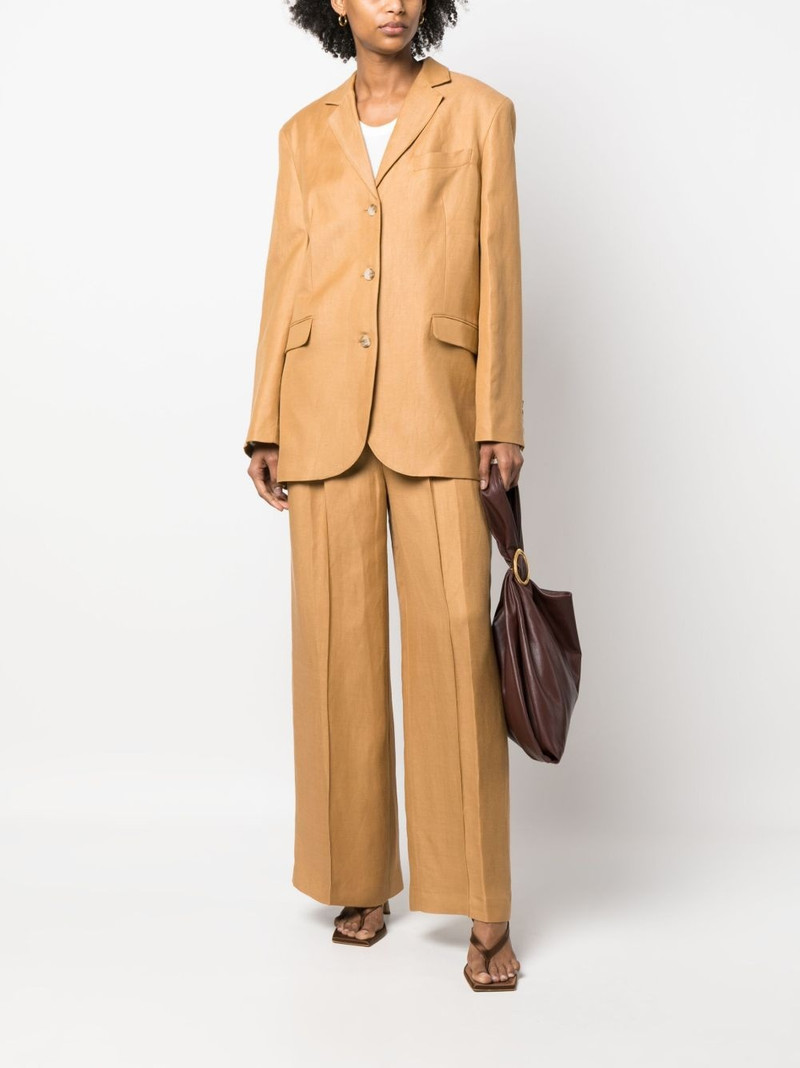 Loulou de Saison single-breasted long-sleeved blazer outlook