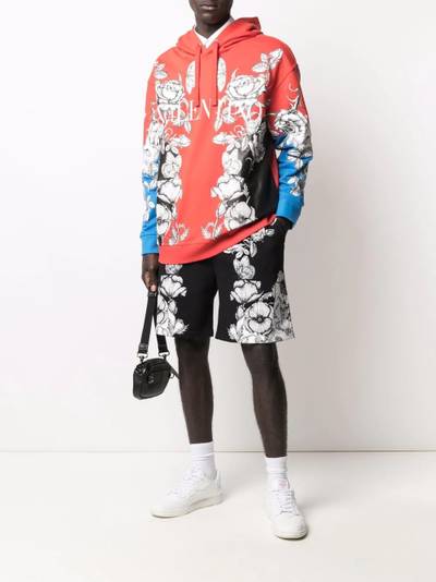 Valentino Blooming-print track shorts outlook