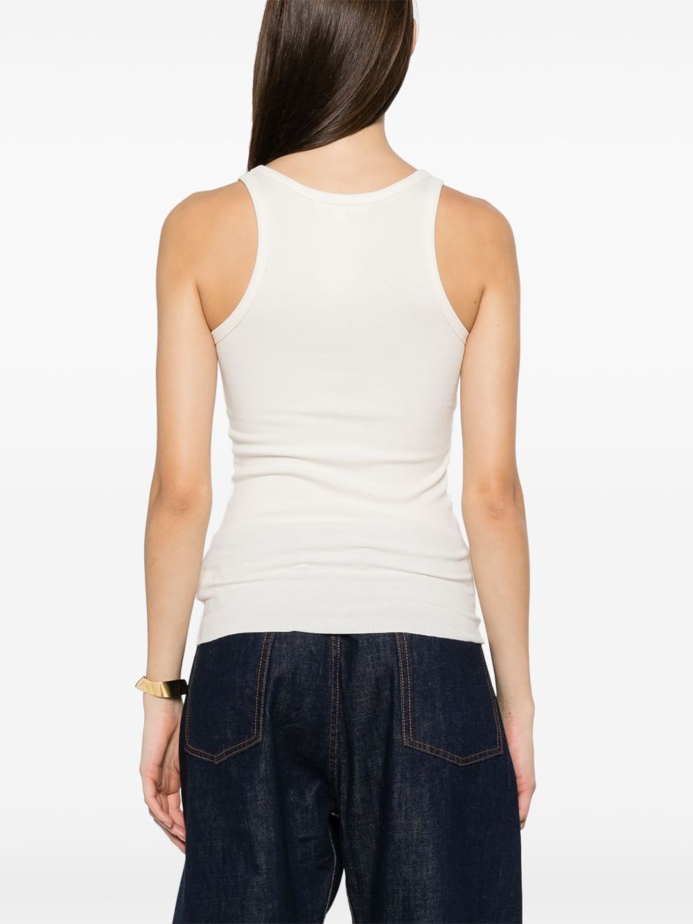 fine-ribbed tank top - 4