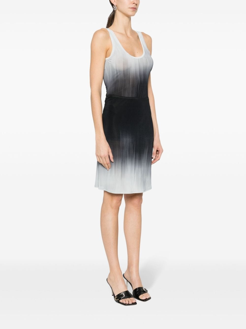 ombrÃ©-effect sleeveless dress - 3