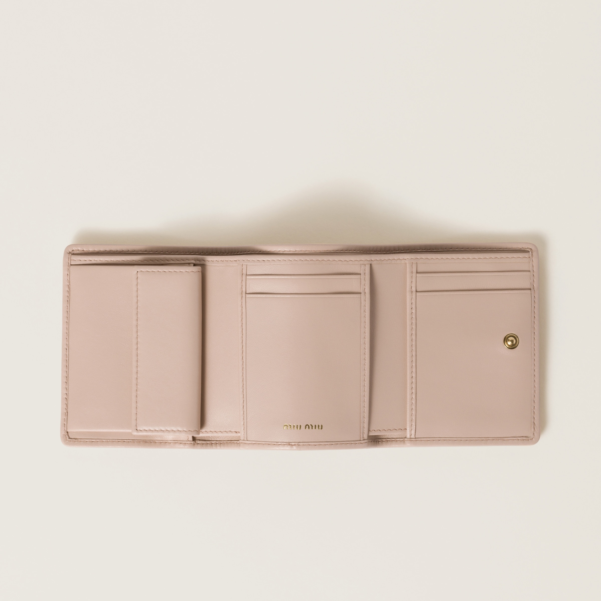 Small matelassé nappa leather wallet - 2