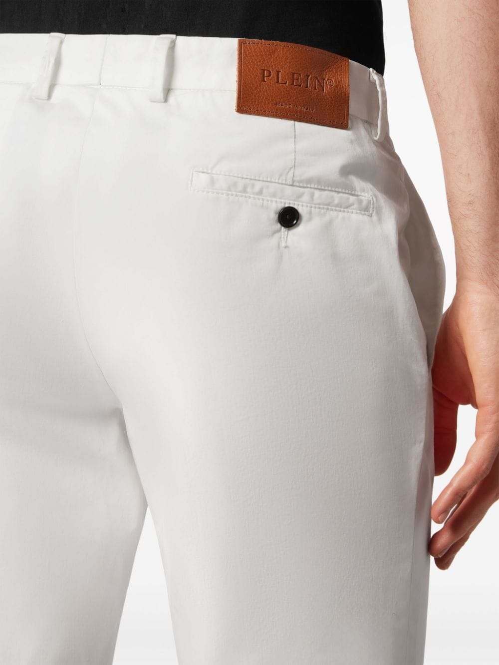 slim-cut gabardine chinos - 4