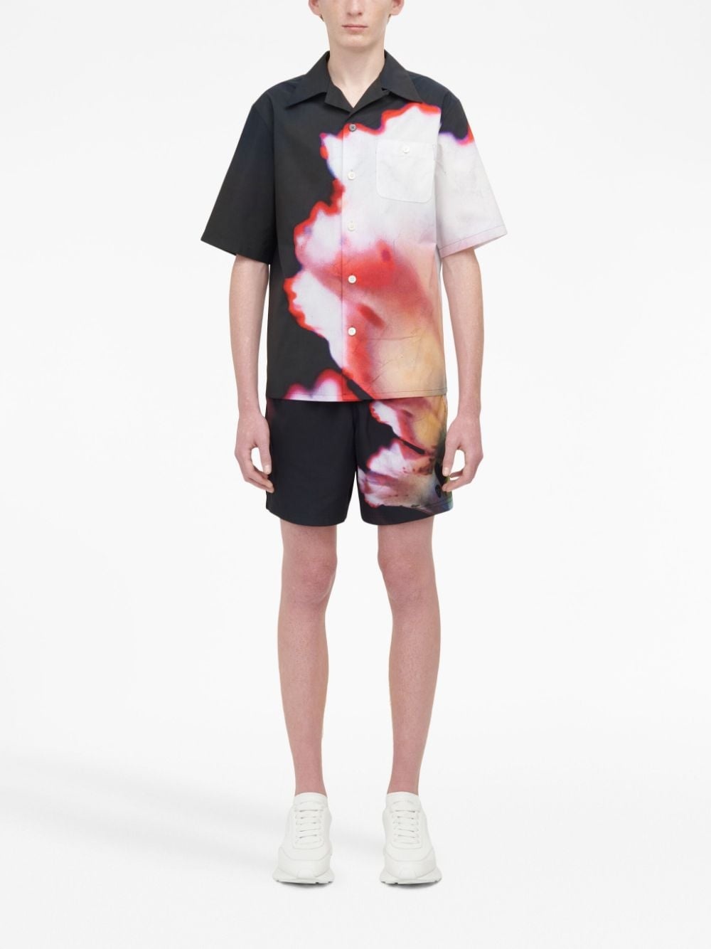 Solarised Flower print shirt - 2