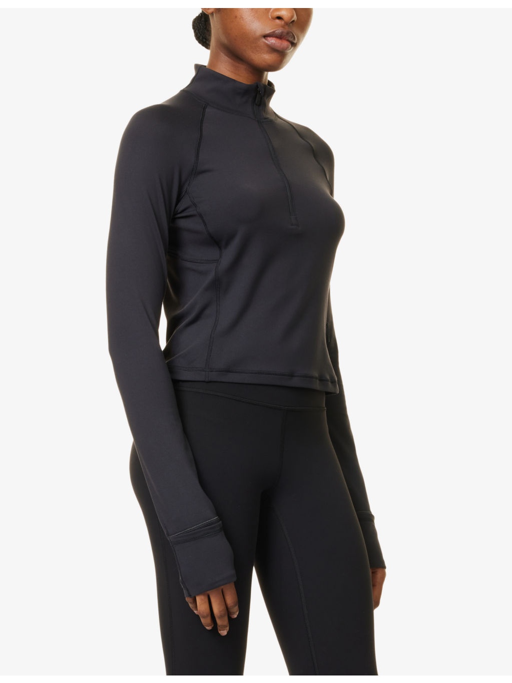 Rulu Run Half-Zip Stretch-Woven Top - 3