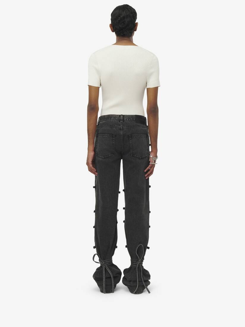Baggy Tied Jeans - 4
