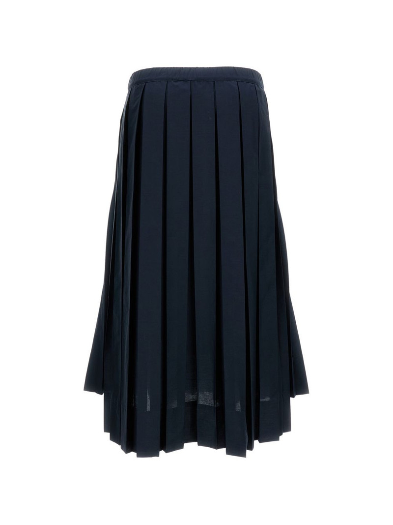 Plan C pleated asymmetric midi skirt outlook