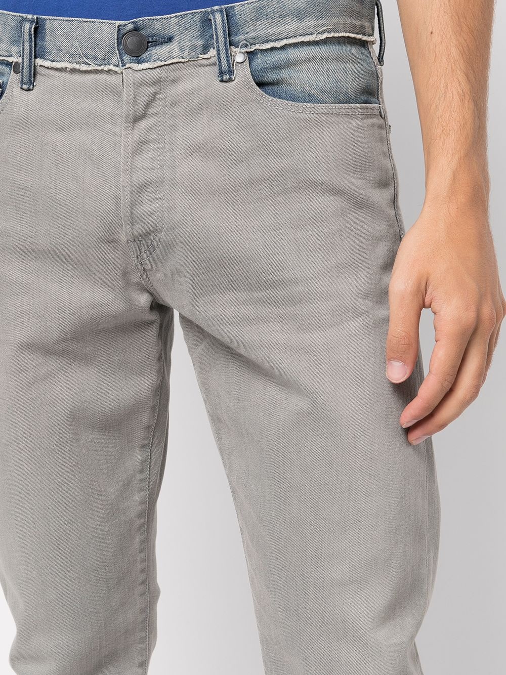 The Cast two-tone straight jeans - 5