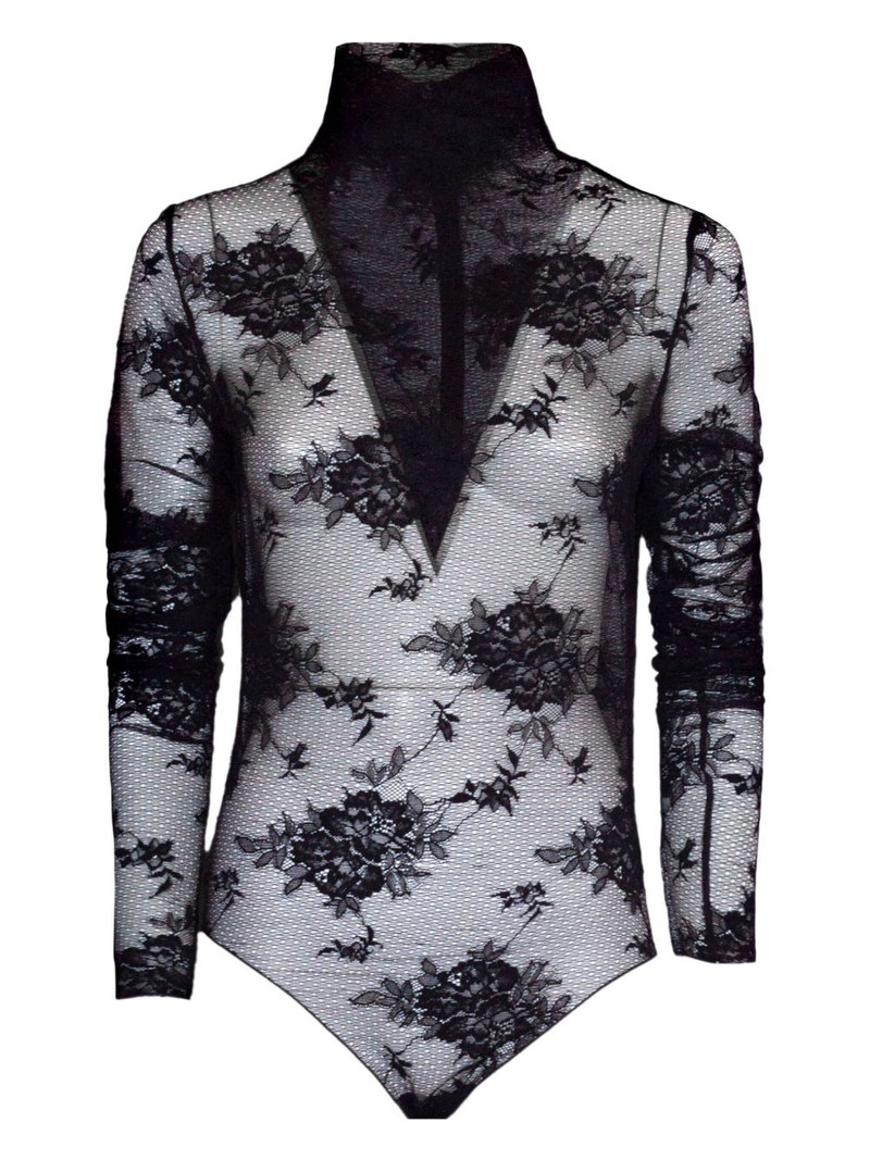 floral-embroidered bodysuit 1
