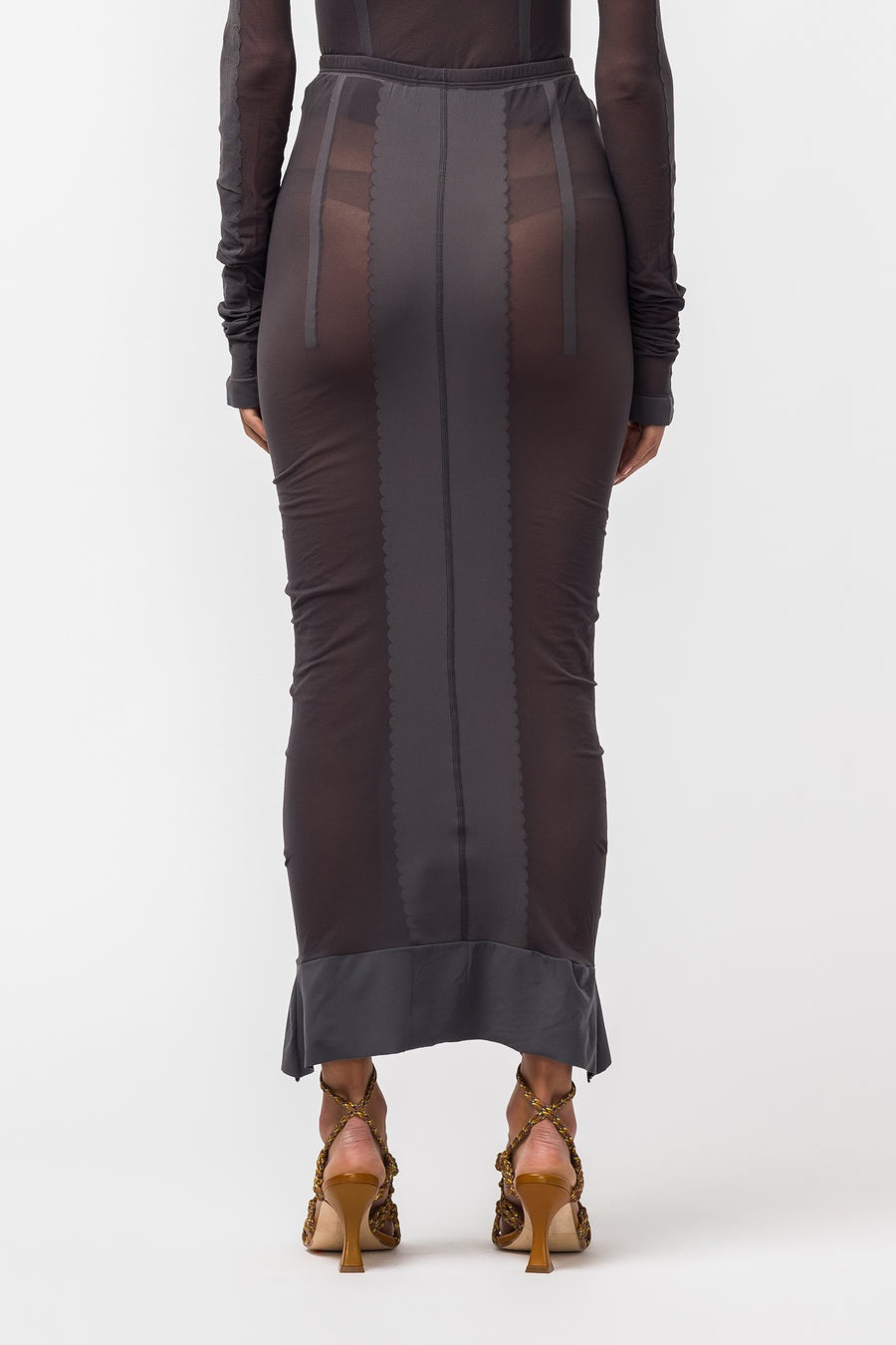 Skirt in Charcoal Grey - 3