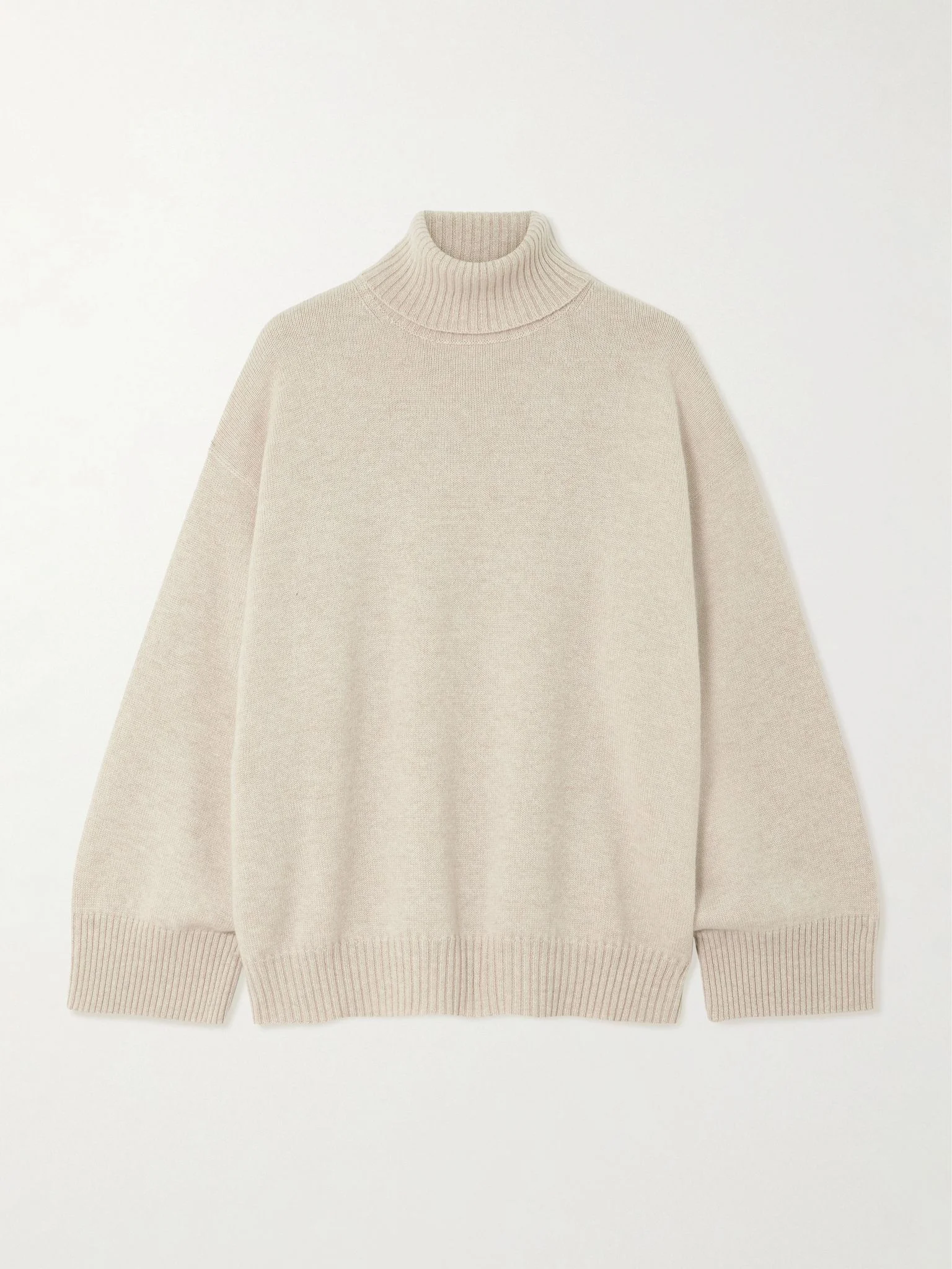 Cashmere turtleneck sweater Beige - 1
