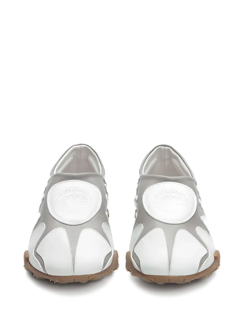 asymmetrical design slip-on sneakers - 4