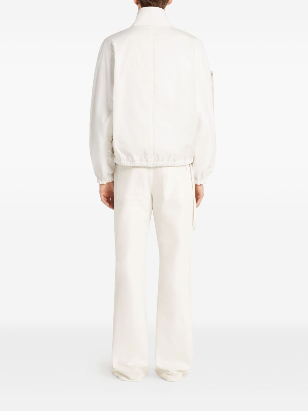 zippered cropped jacket - 4
