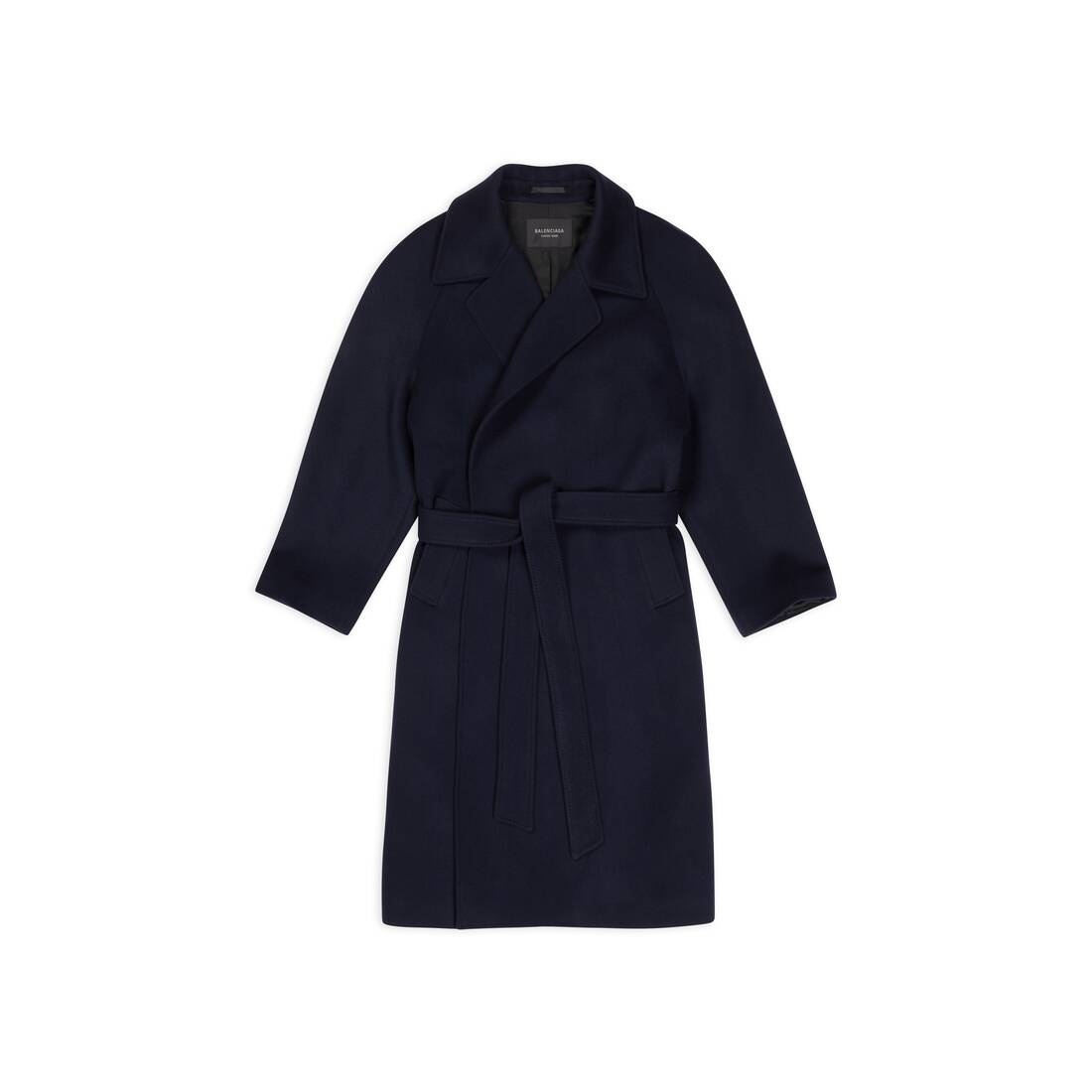 Men's Raglan Coat in Navy Blue - 1