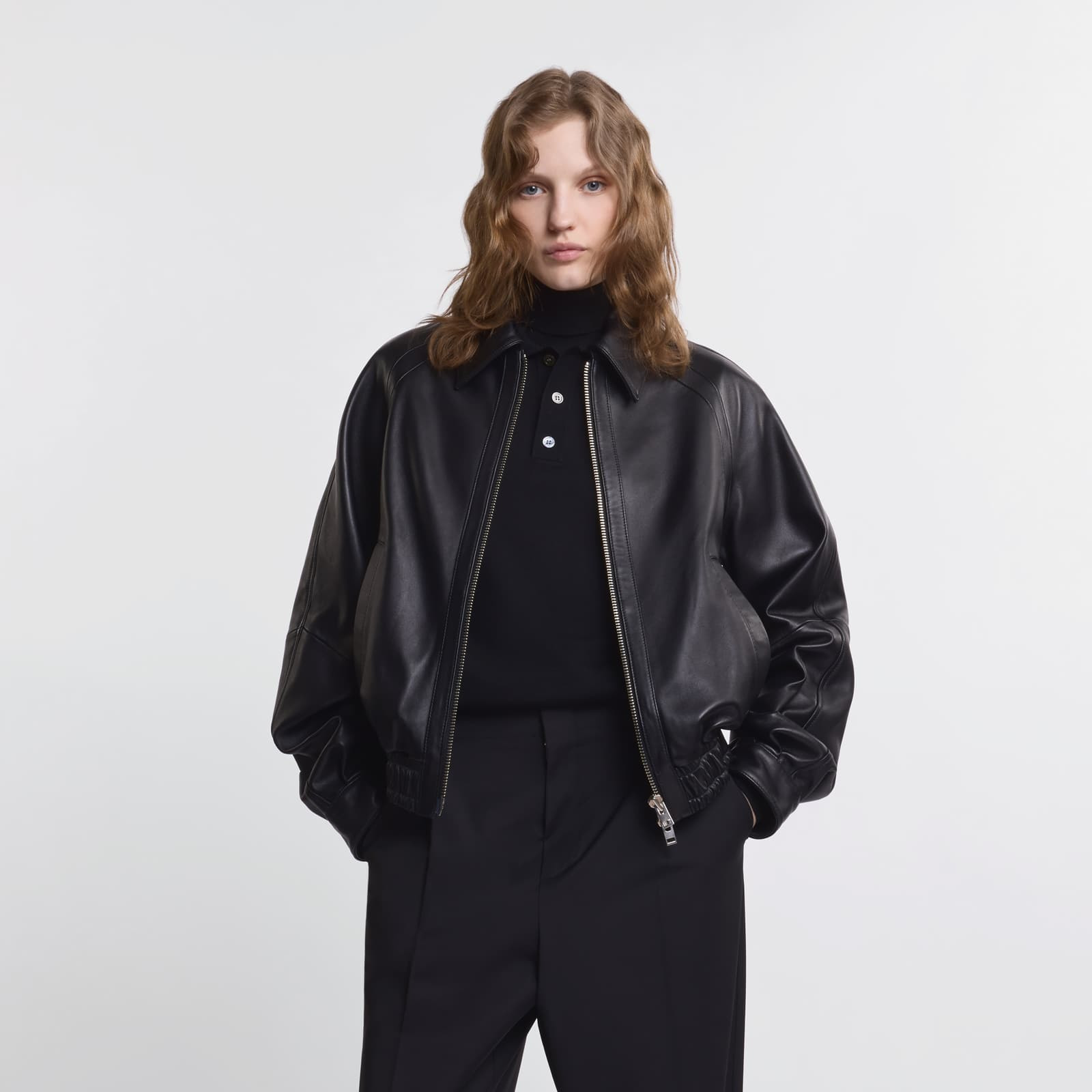 Bomber jacket in nappa leather - 4