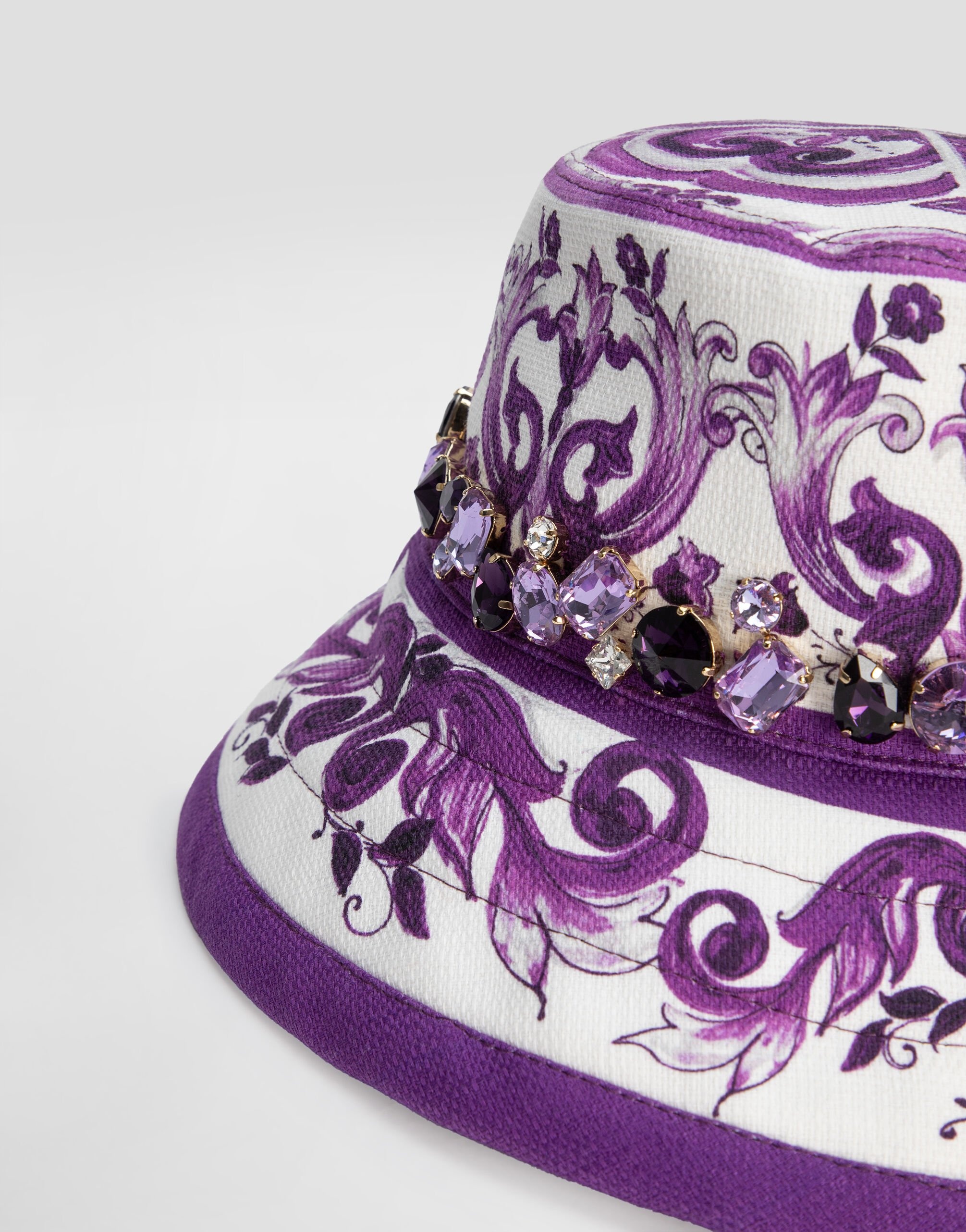 Majolica-print hat - 3