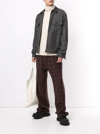 UNDERCOVER checked wide-leg trousers outlook