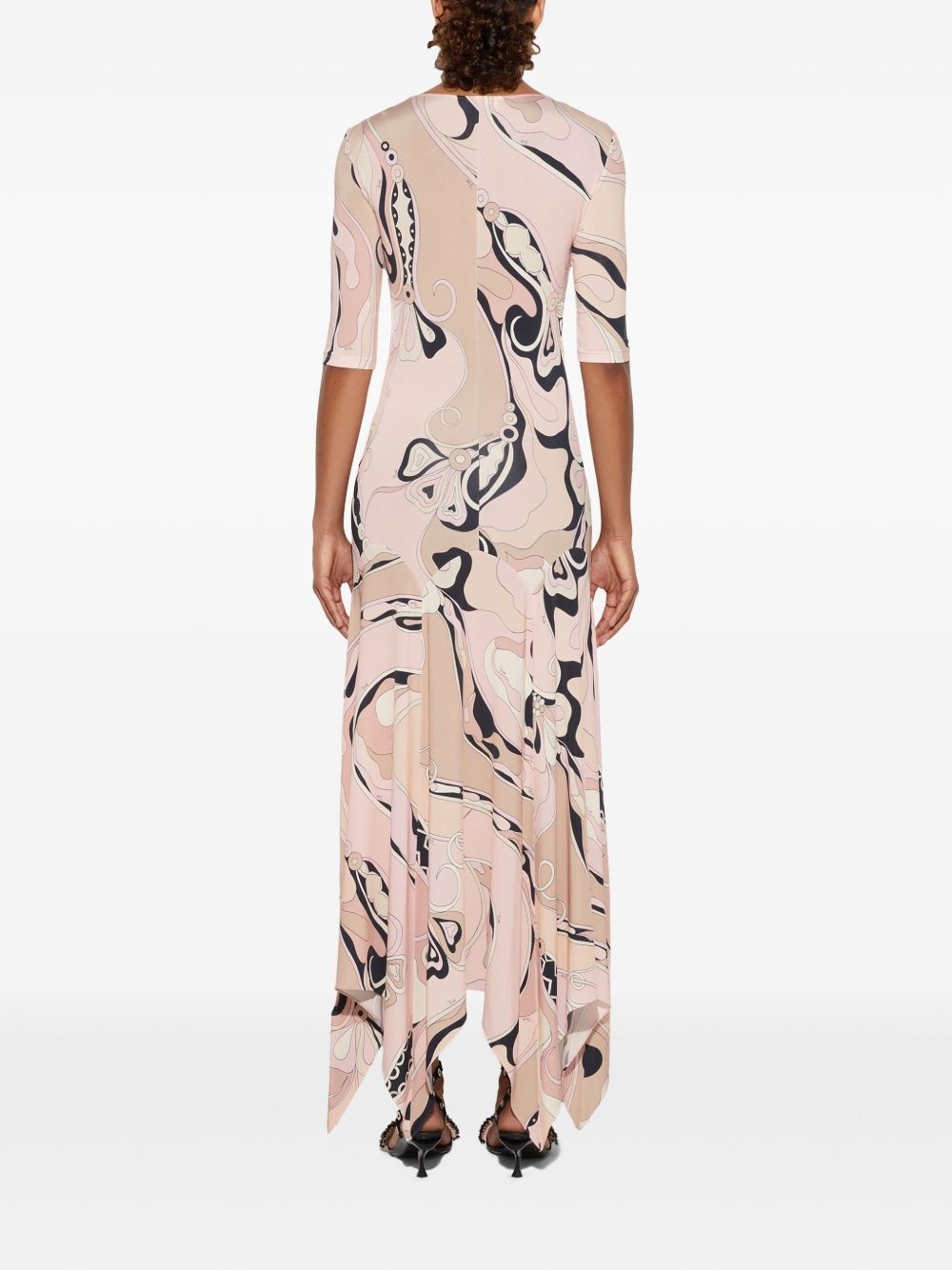 orchidee-print dress - 4